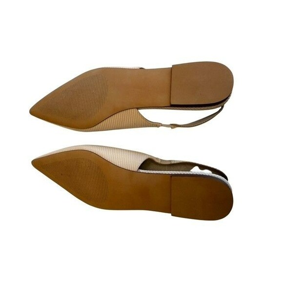 Steve Madden Olsen Flat Women's US 6 .5M Taupe Fabric Pointed Toe Slingback - Picture 6 of 9
